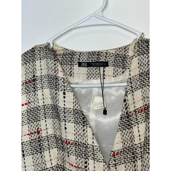 Zara Wome weed  Fringe Dress Muli Color  XS - Picture 4 of 14